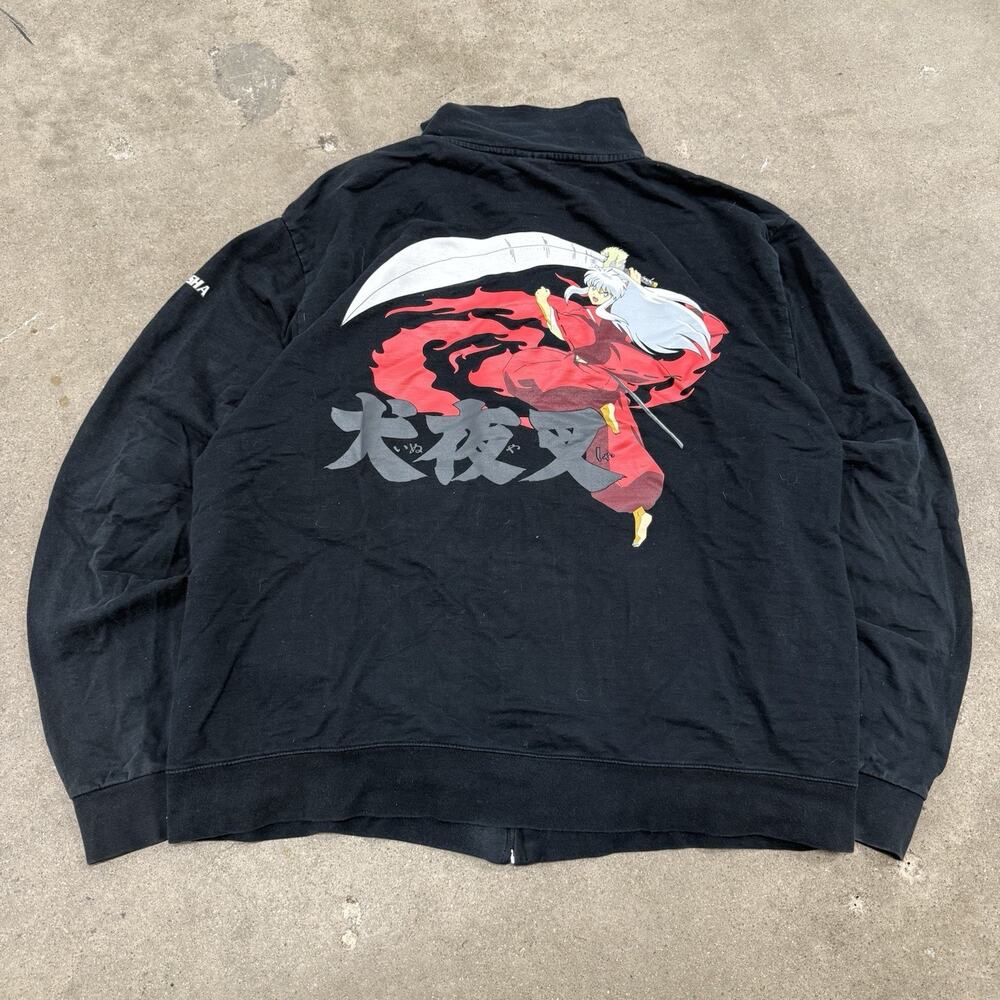 Vintage Inuyasha 2005 Zip Up Jacket Mens XL Ripple Junction Rare Anime Manga